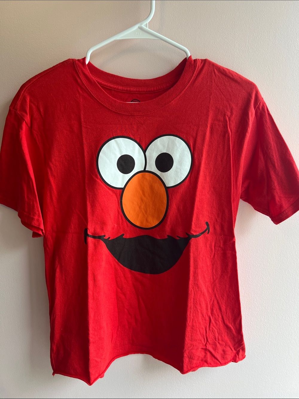 Sesame Street Red Elmo Face Tee with Orange Nose; shirt and tutu sold as set